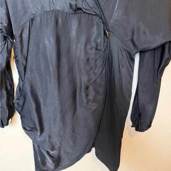 Zara black satin dress . Size X-Large - Picture 4 of 5